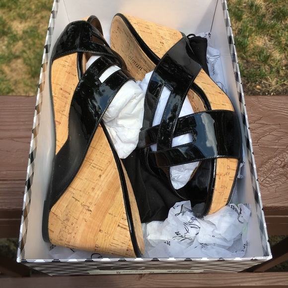 Delman Black Patent Sandals - Picture 3 of 4